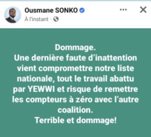 Yewwi Askan Wi hors course pour les Législatives : Ousmane Sonko invalide leur liste…