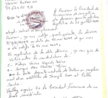 Direction Générale des Élections : Déthié Fall a remis la nouvelle liste de Yaw-Dakar après les changements
