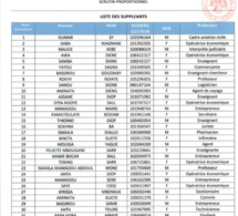 Législatives 2022 : tout ce que vous ne saviez pas sur les différentes listes de YAW ! (Document)