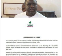 Rejet de sa liste nationale : YAW va répondre "énergiquement" à Macky Sall, quel que soit le prix