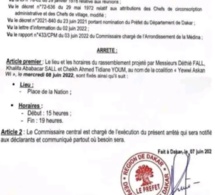 Manifestation pacifique : Le Préfet donne mandat à YAW