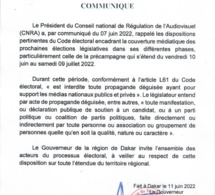 La Précampagne entamée hier et ce, jusqu’au samedi 9 juillet 2022, à minuit : Le rappel du gouverneur de Dakar aux acteurs politiques et médias