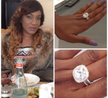 Zoom Photo: L'actrice Nigerianne Chika Ike exhibe sa bague en diamant