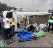 Autoroute à péage: Un "Ndiaga Ndiaye" se renverse, 27 blessés enregistrés, dont 2 dans un état grave