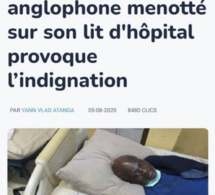 Cette photo publiée sur les réseaux sociaux n'est pas celle de François Mancabou : C'est celle d'un détenu anglophone décédé en 2020 au Cameroun