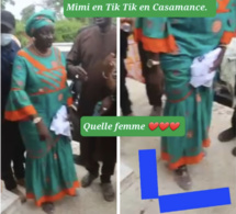 En image : Mimi Touré avec ses "Tik Tik" en Casamance