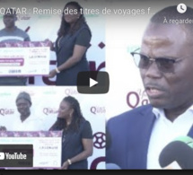 LONASE YOONU QATAR : Remise des titres de voyages factices des trois (3) heureux gagnants