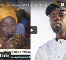 Résultats Législatives 2022 : La déclaration des membres de la Coalition BBY
