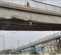 Un camion heurte la passerelle de Colobane et occasionne d'importants dégâts (Photos)