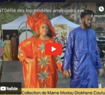 URGENTDéfilé des top modèles américains avec la collection de Mame Modou Diokhane Couture a New York