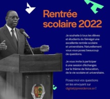 Rentrée scolaire/ Message de Macky Sall: « L’école est l’âme de la République »