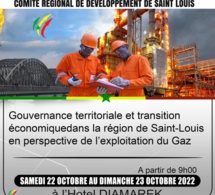 Gaz en perspective, Gouvernance territoriale et transition économique de la région : un forum prévu Samedi et Dimanche prochain à Saint-Louis