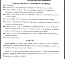 Affaire Adji Sarr - Ousmane Sonko : Pourquoi le greffier du Doyen des juges, a été affecté à Kaolack (Document)