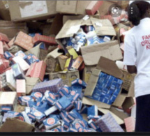 Saisie de 6 cartons grand modèle de médicaments