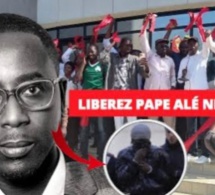 Direct: Manifestation pour la libération de Pape Alé Niang