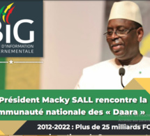 Rencontre Président Macky Sall et la Communauté nationale des « Daara »: Plus de 25 milliards FCfa investis par le Gouvernement de 2012 à 2022
