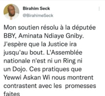 Agression de Amy Ndiaye par deux députés de YAW: Birahim Seck déçu des "promesses non tenues"