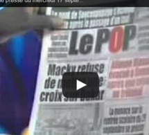 Vidéo- Revue de presse du mercredi 17 septembre 2014 -RTS1