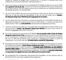 Familles menacées de délogement à Tivaoune Peulh/ SCI Darou Salam: "Les propriétaires des 29 logements cités peuvent être tranquilles. Ils ne seront pas expulsés de leurs maisons."
