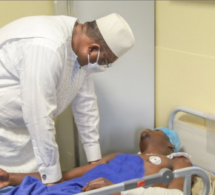 Accident tragique survenu à Kaffrine : le chef de l’état Macky Sall était au chevet des blessés