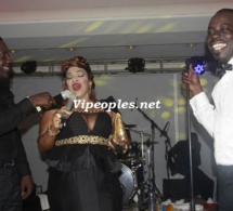 Les deux "golden sapeurs", Boub's et Mbaye Dieye sur scéne avec Mado l'ex maquilleuse de la TFM