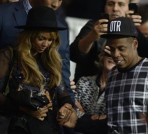 Match PSG/Barça : le couple Beyoncé et Jay Z en compagnie de David Beckham au Parc des Princes