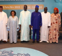 Le Premier ministre Amadou Bâ, lors de la cérémonie de clôture du 2e Sommet de Dakar sur le Financement des infrastructures en Afrique
