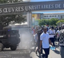 Direct : Direct : chaudes affrontements à l'ucad entre les étudiants de pastef et les forces de l'ordre