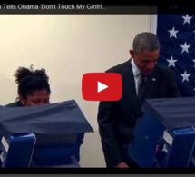 Vidéo : Un homme à Obama: «Ne touchez pas à ma copine!», Regardez :