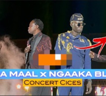CICES Baba Maal réalise le réve de Ngaka Blindé après une longue absence Baba débarque au concert