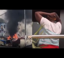 URGENT: Son commerce prend feu cette dame craque et tire sur Sonko « Sonko yallah nala sougn.. »