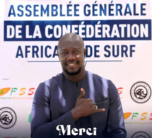 Sport-Afrique : El Hadji Oumar Sèye élu président de la Confédération africaine de surf