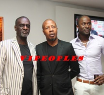 Alassane Ndour en compagnie de Mansour Dieng et Packo Jackson
