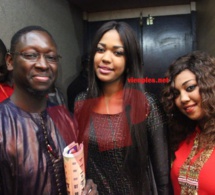 Aidara Mbaye patron de TMC en compagnie des deux animatrices de la Sen Tv