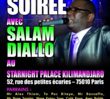Salam Diallo au Starnight de Kilimandiaro de Paris ce samedi 17 Janvier