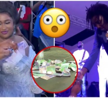 Incroyable mais vrai Mbackiou Faye jette plus de 10millions à Wally Seck au mariage de sa fille