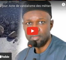 Image du jour: Acte de vandalisme des militants de Sonko sur la VDN 3 apres le mandat de depot