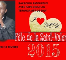 RAKADIOU AMOUREUX: Pape Diouf le jour du St Valentin au Téranga Art de Saly