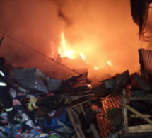 Ziguinchor: Un incendie déclaré au marché Saint-Maur de Boucotte, ce mardi