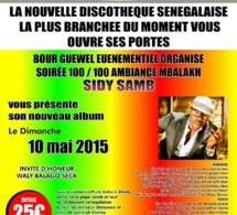 Sidy Samb présente ses deux albums ce dimanche au Star Night avec Bour Guéweul.
