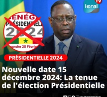 Assemblée nationale : C’est acté, l’élection présidentielle finalement renvoyée au 15 décembre 2024