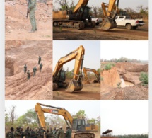 𝐒𝐚𝐫𝐚𝐲𝐚: La Brigade mobile de la Douane sénégalaise a saisi deux engins 𝐬𝐮𝐫 𝐮𝐧 𝐬𝐢𝐭𝐞 𝐝’𝐞𝐱𝐩𝐥𝐨𝐢𝐭𝐚𝐭𝐢𝐨𝐧 𝐜𝐥𝐚𝐧𝐝𝐞𝐬𝐭𝐢𝐧𝐞 𝐝’𝐨𝐫