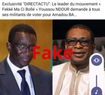 Fake news/ Cette information sur Youssou Ndour et Amadou Ba est fausse !