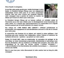 Message de remercîment du Président Serigne Mboup au peuple Sénégalais après sa campagne
