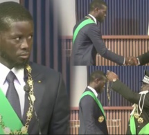 URGENT-Le 5e Président B. Diomaye Faye porte le collier du grand maître de l'ordre national du Lion