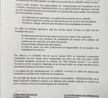 Recrutement excessif à la Lonase réponse de l'intersyndicale des travailleurs de la LONASE.