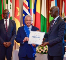 Photos: Cérémonies de remise de l’insigne de la Pléiade au PM mauricien et d’ouverture de la 15e CDP, à Balaclava, Republique de Maurice