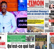 Revue de l'actu-Révélations ch0c de Tange sur le bradage du littoral Diomaye à Bissau à la Une des journaux