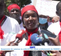 Manifestation contre la suspension de leurs salaires : Un Collectif de l'ENDSS devant le ministère de la Santé