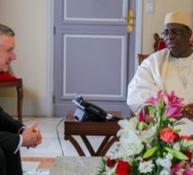 Audience : Mgr Luis Mariano Montemayor reçu par Macky Sall